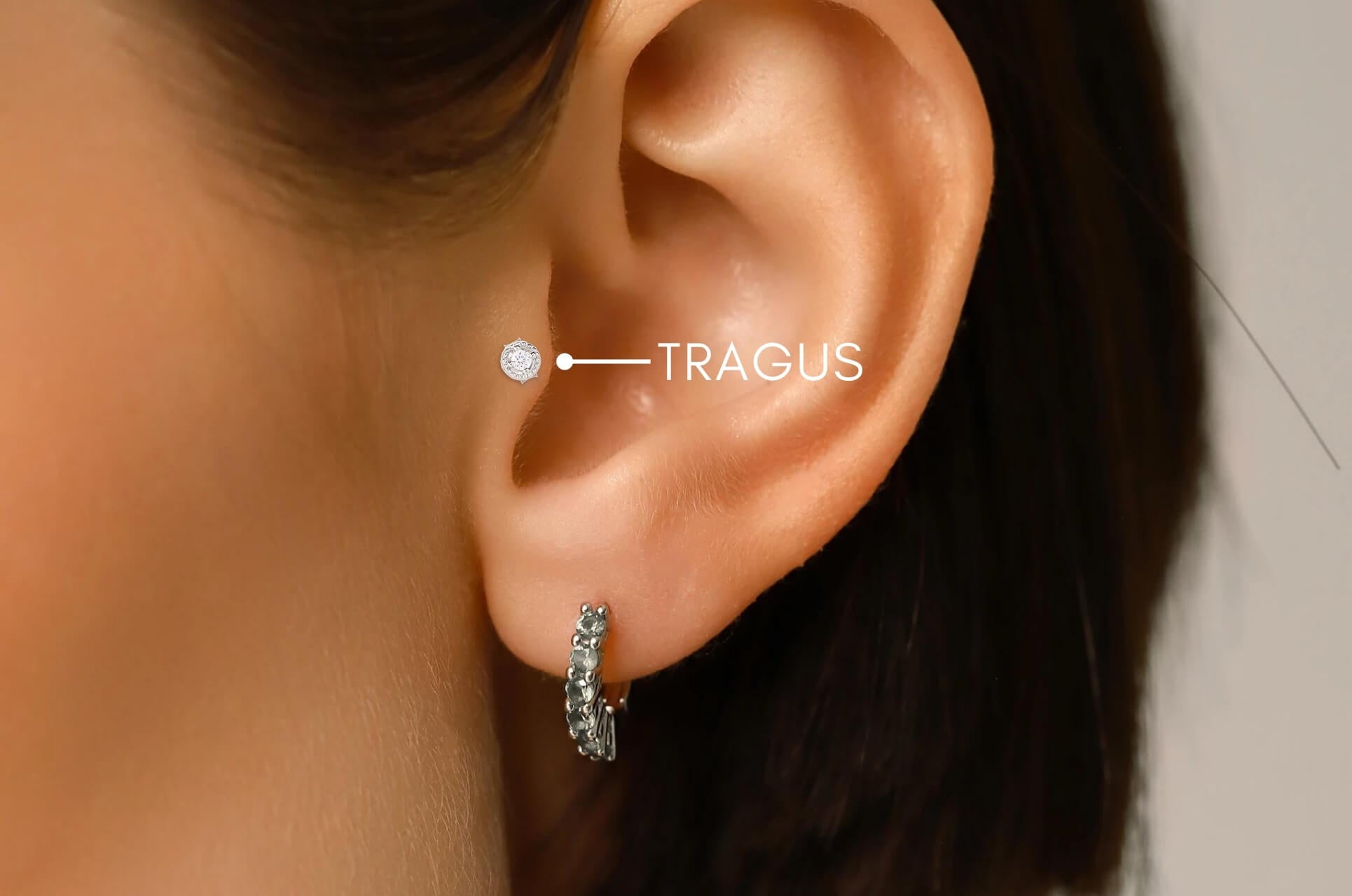 Piercing Tragus : Douleur, Cicatrisation, Bijoux - Obsidian Piercing