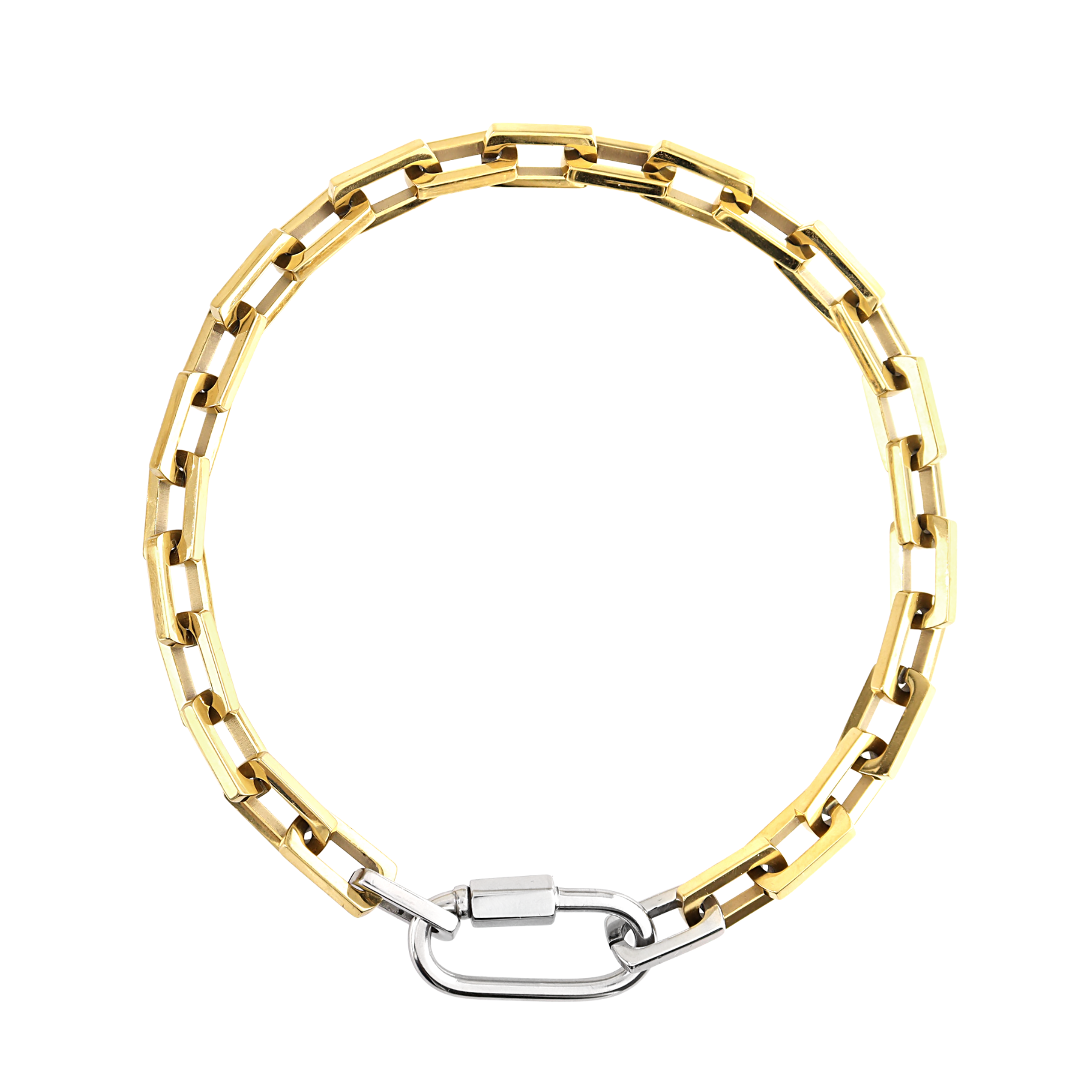 CARABINER SQUARE PUERTO CHAIN NECKLACE– Artizan Joyeria CARABINER SQUARE PUERTO CHAIN NECKLACE– Artizan Joyeria