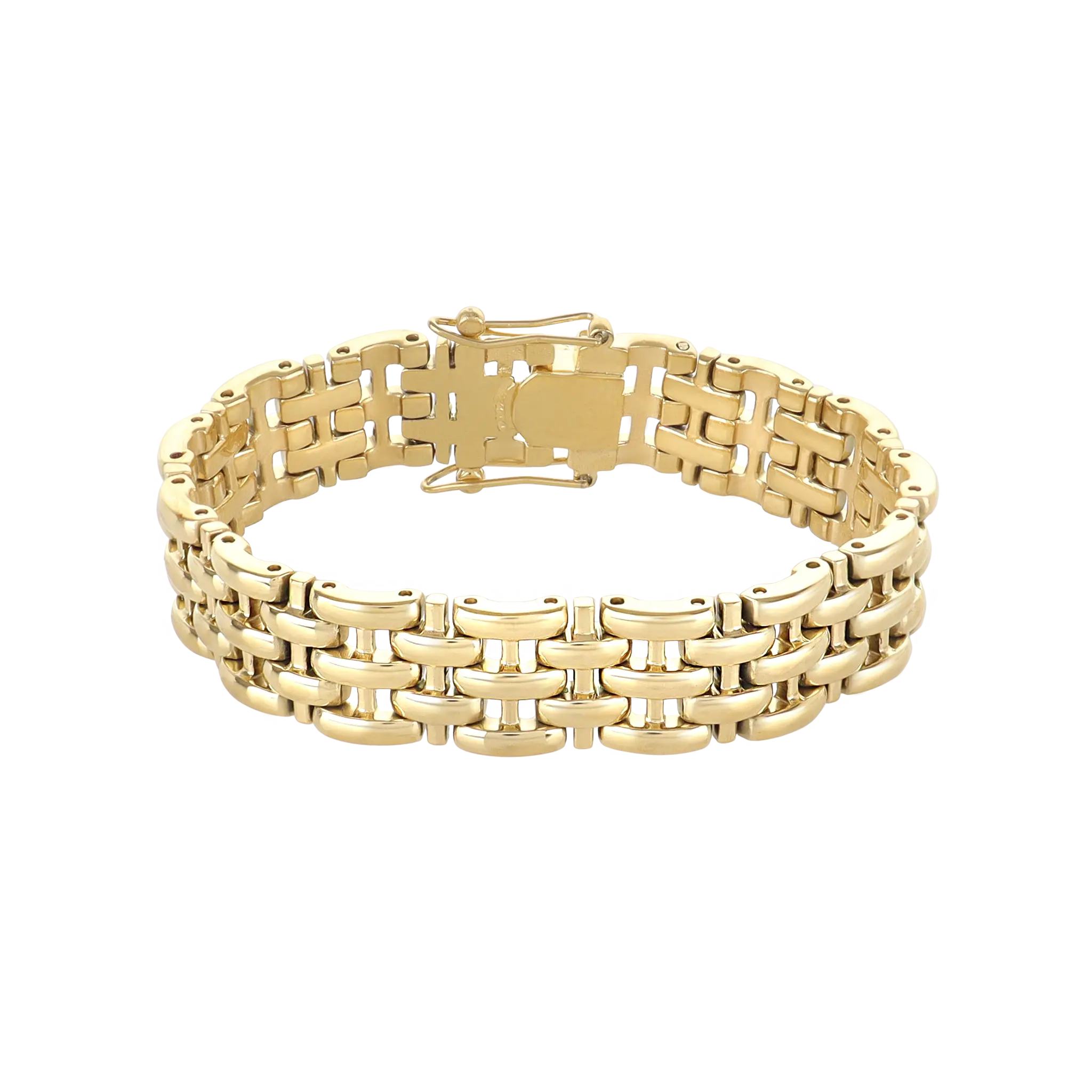 Gold Brick Link Bracelet– Artizan Joyeria Gold Brick Link Bracelet– Artizan Joyeria
