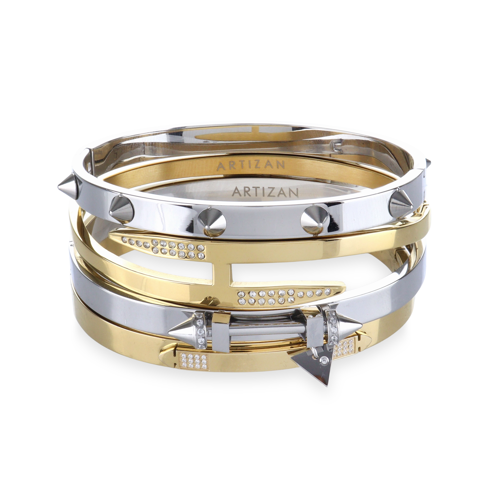 Spiked Armor Bracelet Stack– Artizan Joyeria Spiked Armor Bracelet Stack– Artizan Joyeria