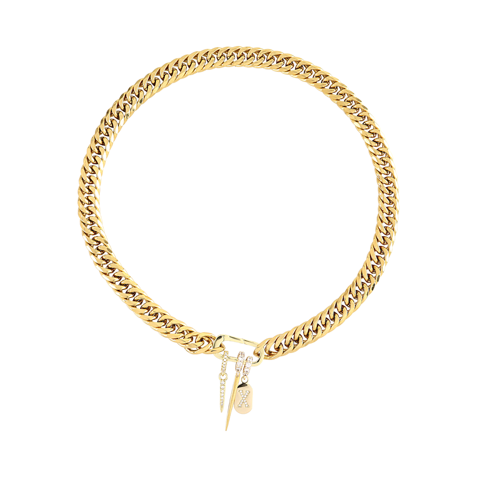 JUST CLICK LETTER CHAIN NECKLACE– Artizan Joyeria JUST CLICK LETTER CHAIN NECKLACE– Artizan Joyeria