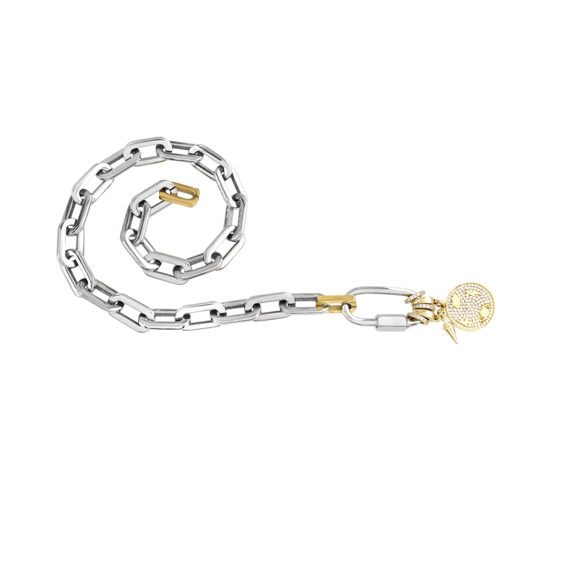 CARABINER PAVE PUERTO NECKLACE