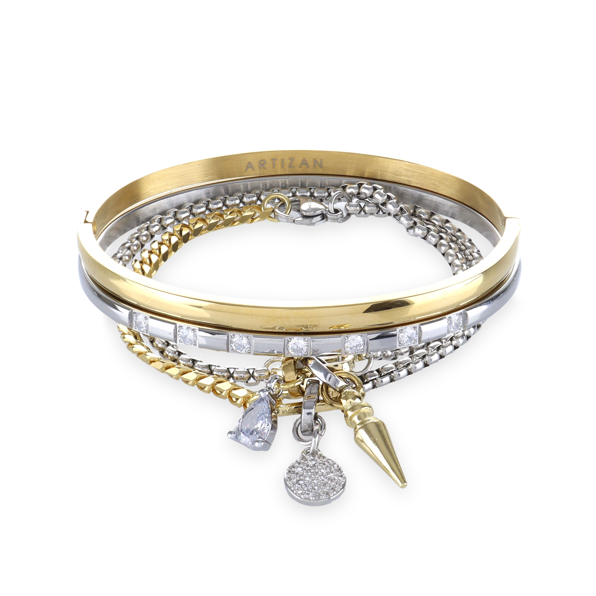 Mix Gear Bracelet Stack– Artizan Joyeria Mix Gear Bracelet Stack– Artizan Joyeria