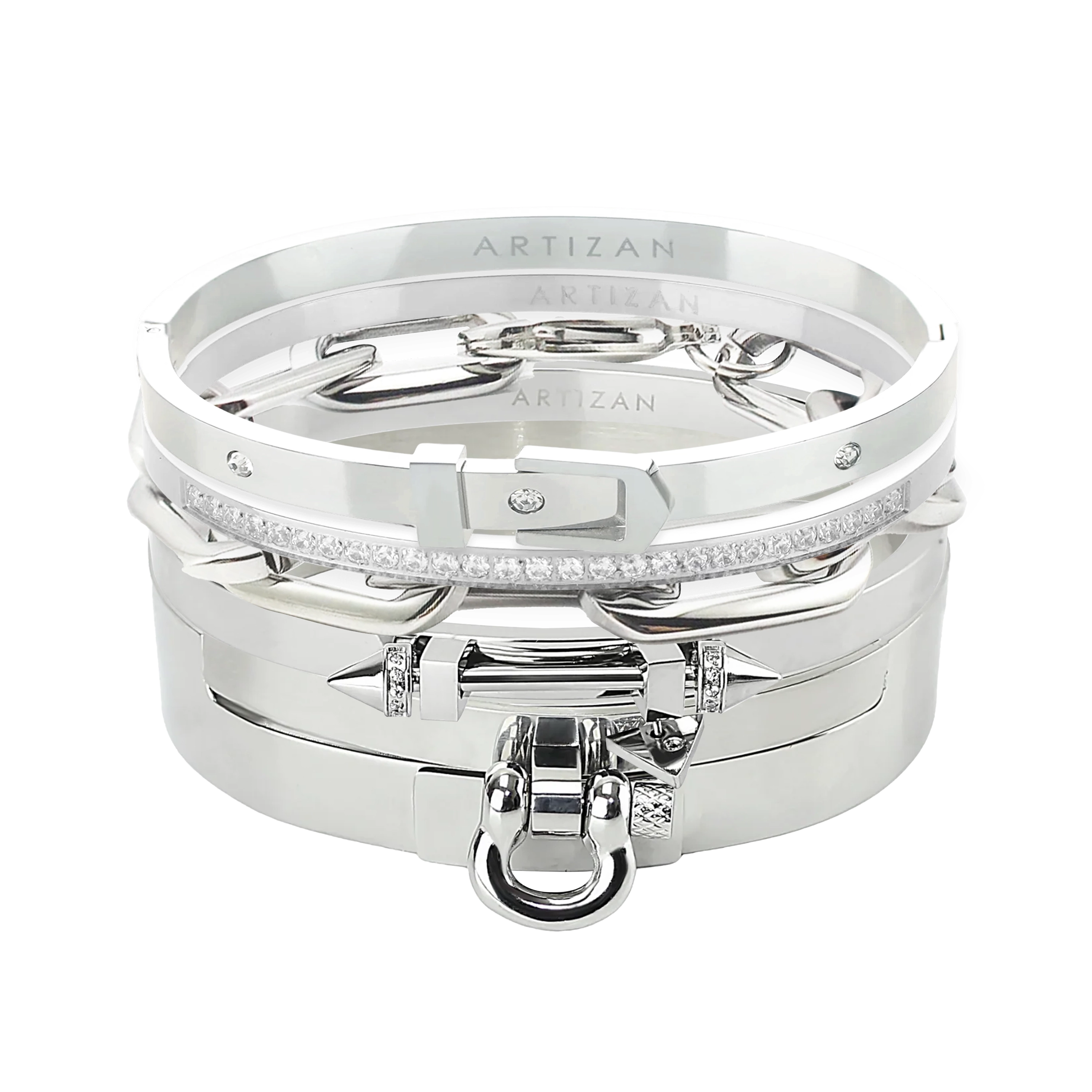 Silver Core Bracelet Stack– Artizan Joyeria Silver Core Bracelet Stack– Artizan Joyeria