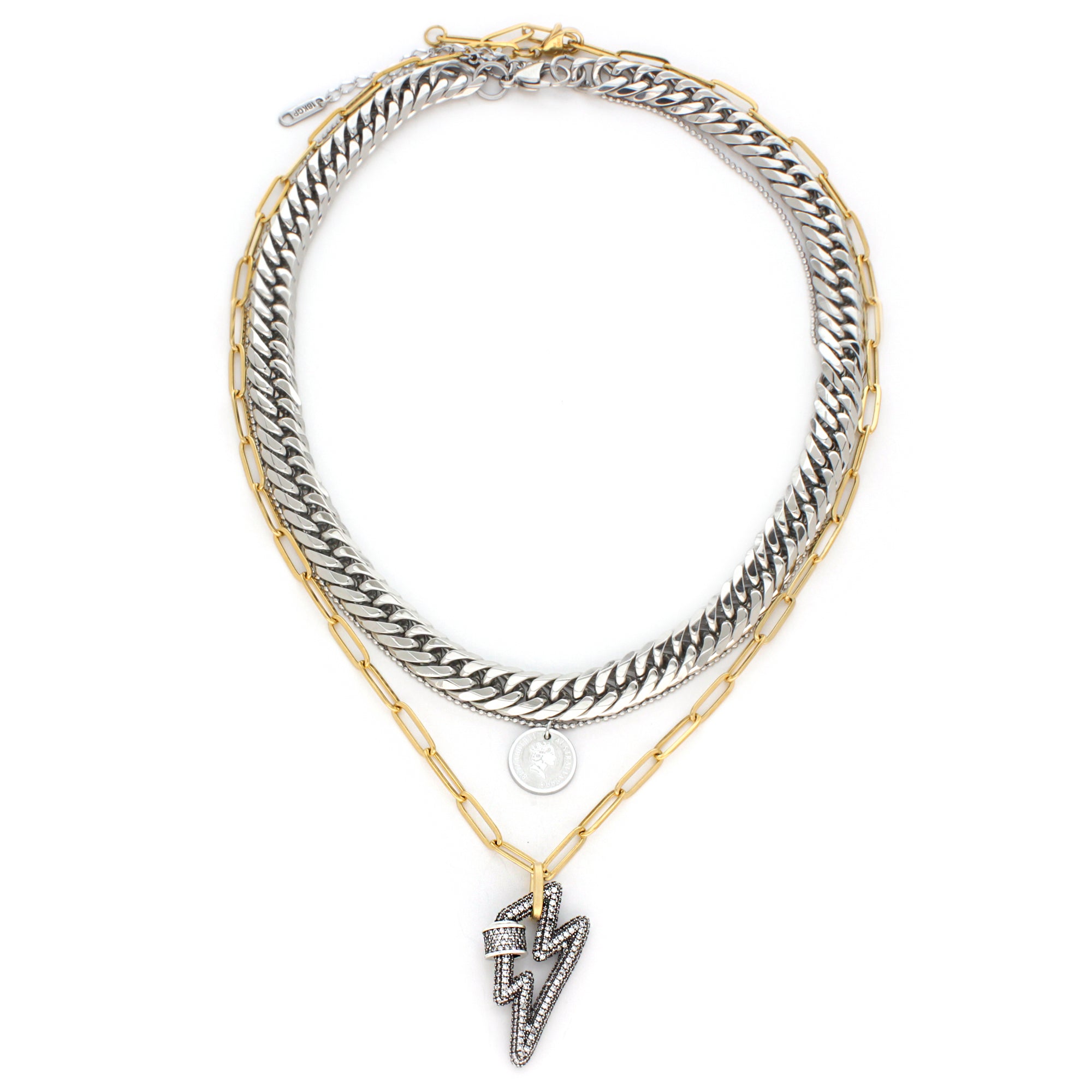 Shop Silver Necklace Lv online - Sep 2023