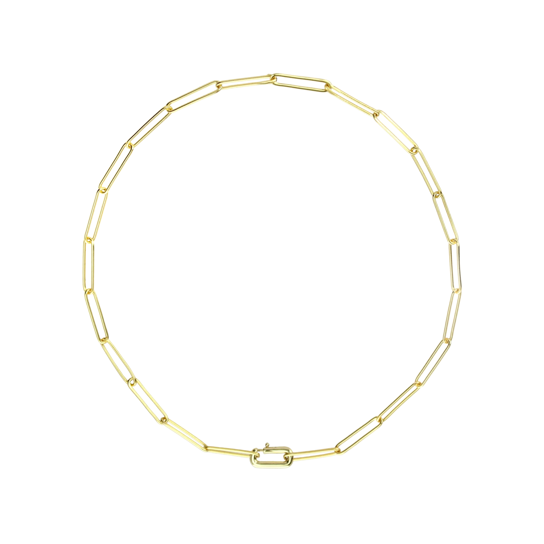 Cuffed Love 18k Gold Plated Chain Link Necklace