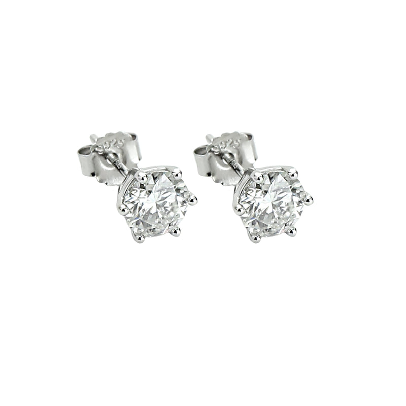 BRIGHT SOLITAIRE EARRING