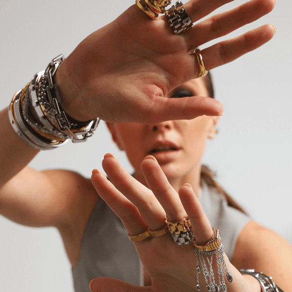 Bracelet Stack.. love my new LV bangle!  Jewelry fashion trends, Pandora  jewelry charms, Headpiece jewelry