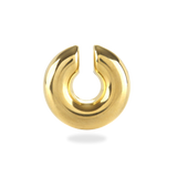 The Chunky Bagel Ear Cuff, a gold ear cuff with a thick, rounded design. ||| GOLD