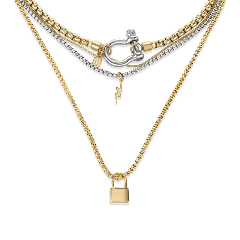 Artizan Joyeria Maxi Lock Necklace
