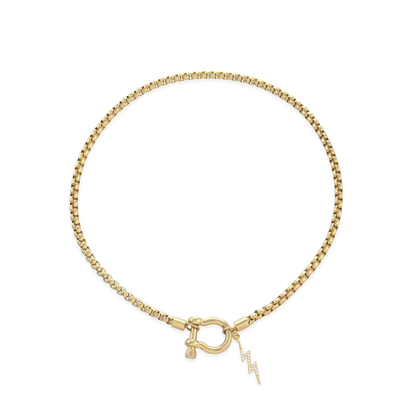 HERRADURA THUNDER NECKLACE - GOLD – Artizan Joyeria