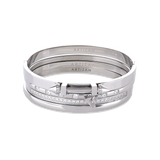 The ARROW STACK, a stunning silver bangle set featuring 4 bracelet stack with intricate arrowhead details and sparkling diamonds. 
