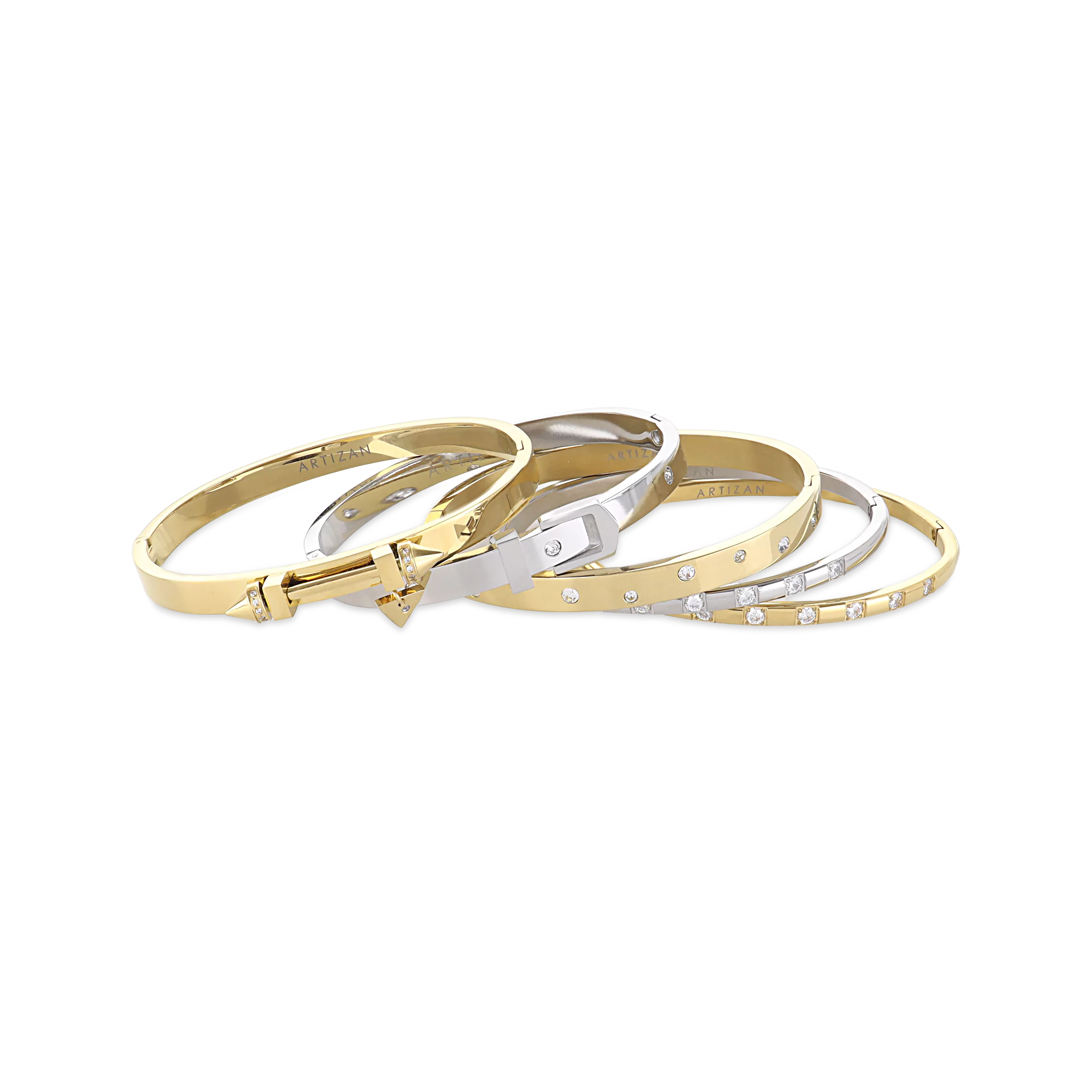 Triangle Bracelet Stack– Artizan Joyeria Triangle Bracelet Stack– Artizan Joyeria