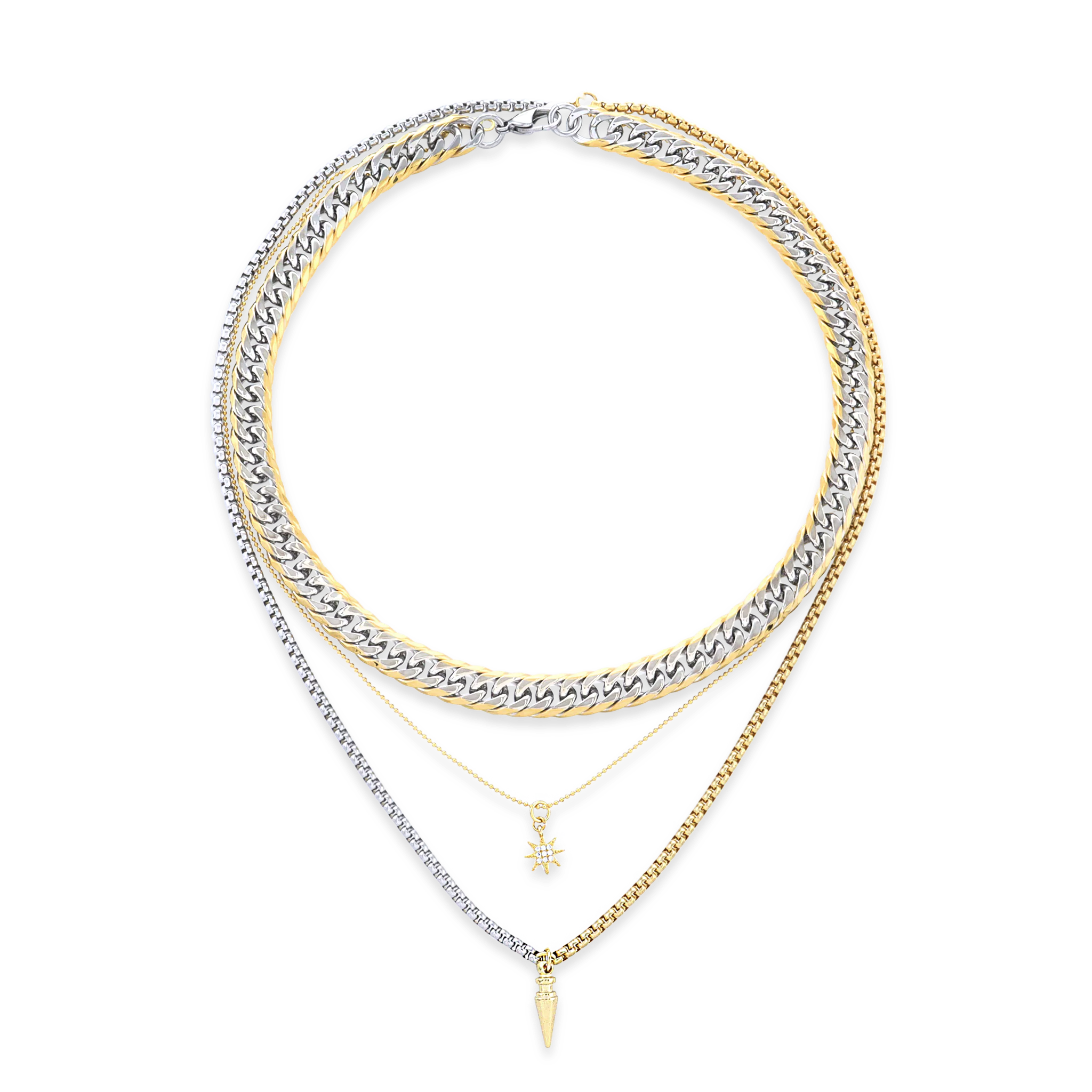 ミュージシャン Infarction 4Way Mix Chain Necklace ミュージシャン ミュージシャン Infarction 4Way Mix Chain Necklace ミュージシャン