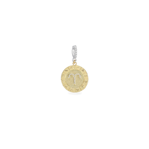 The Zodiac Clip On Charm, a gold charm with the Aries zodiac symbol and cubic zirconia accents.