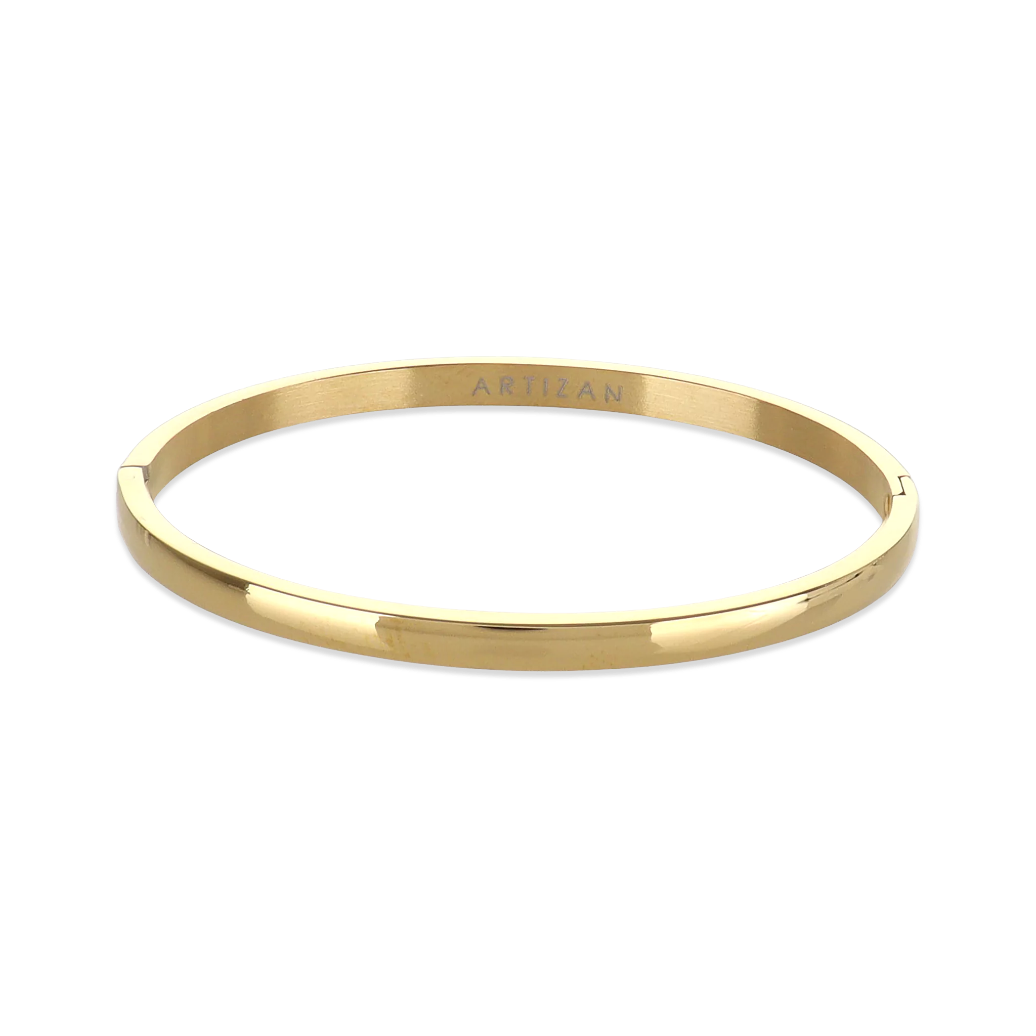 Gold Plated Plain Open Bangle Bracelet Buy Online|Kollam Supreme