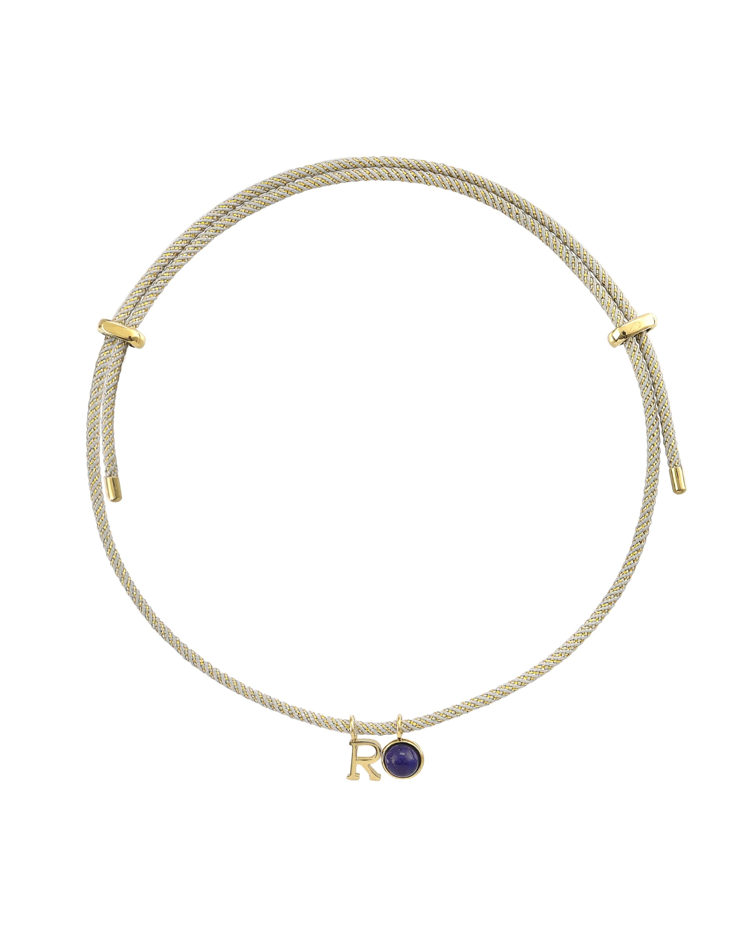 LETTER CORD CHARM NECKLACE