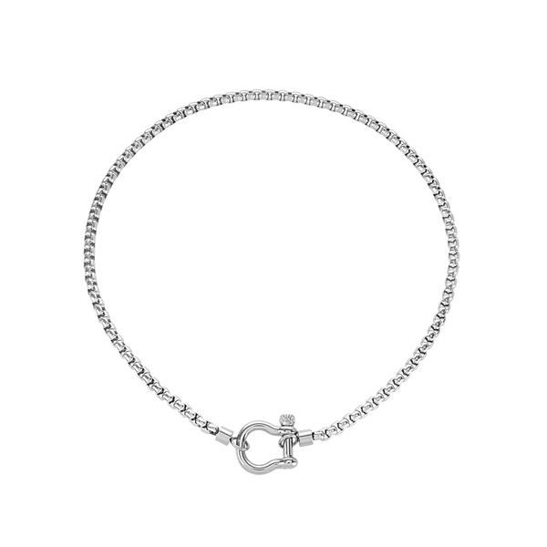 Round Box Chain Horseshoe Necklace– Artizan Joyeria