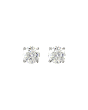 2.4 ct. Moissanite SOLITAIRE EARRING