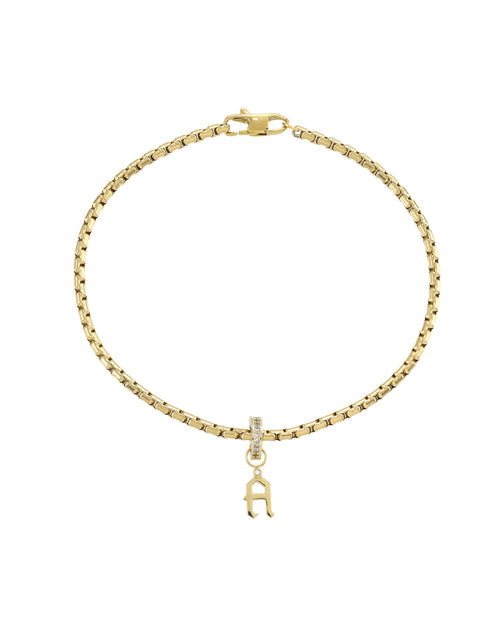 LETTER CHARM ANKLET