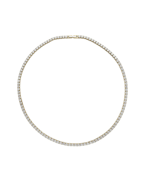 ROUND CUT RIVIERE TENNIS NECKLACE