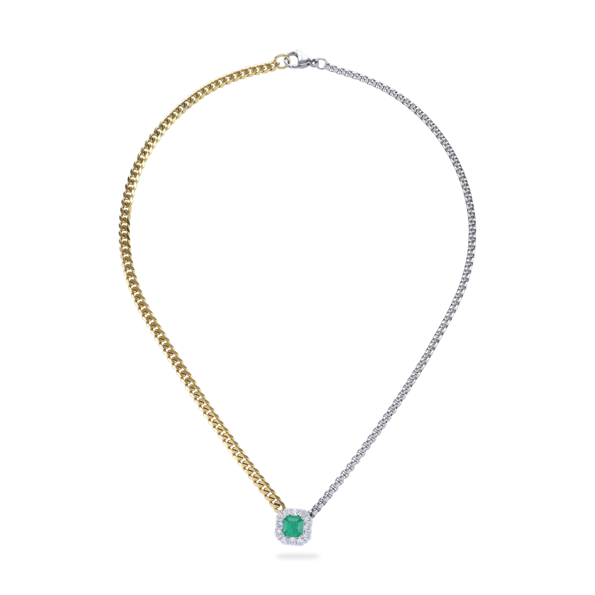 Mixed Emerald Chain– Artizan Joyeria Mixed Emerald Chain– Artizan Joyeria