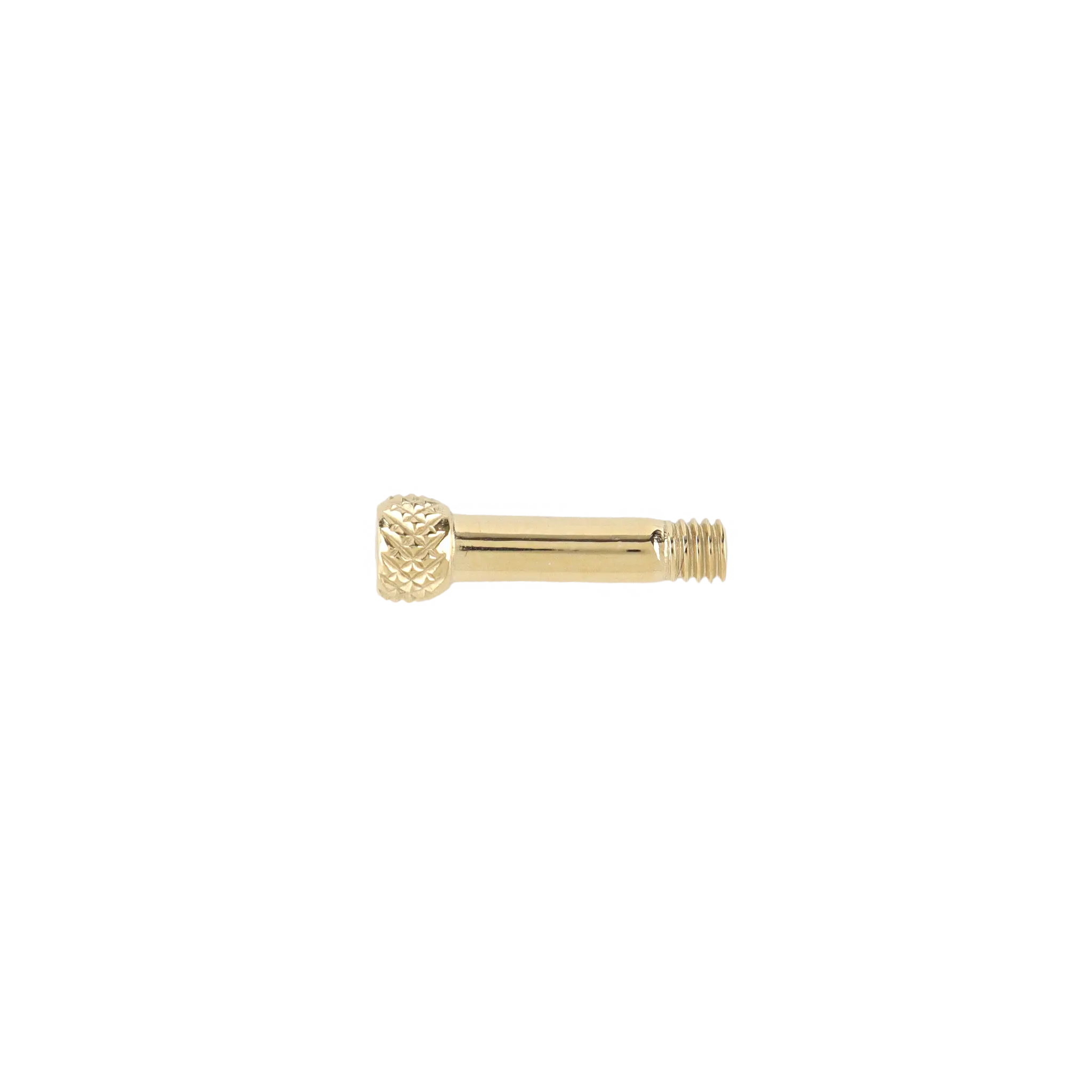 The Herradura Screw - Signature, a gold-tone screw component designed exclusively for Herradura necklaces, ensuring a secure fit.