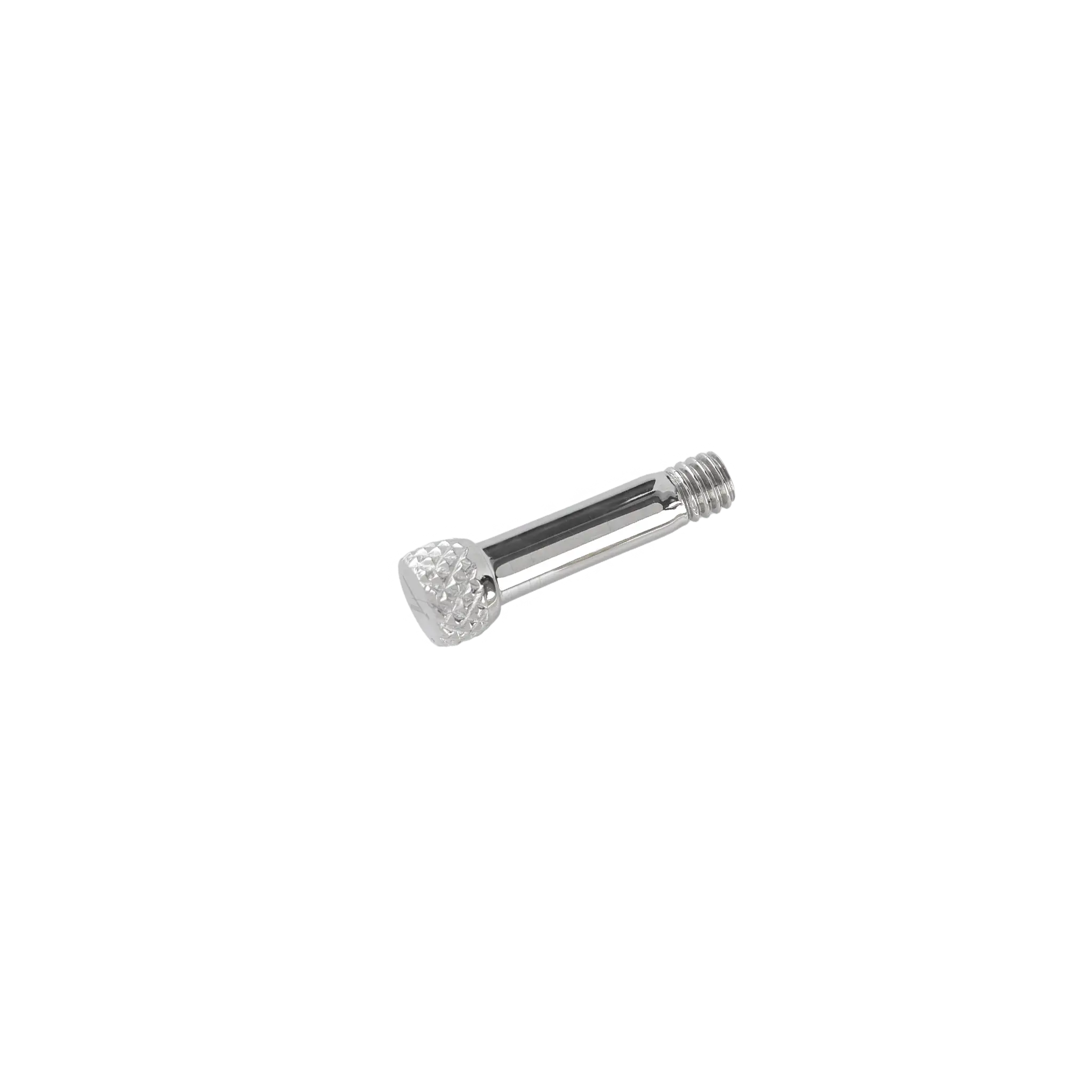 The Herradura Screw - Signature, a silver-tone screw component designed exclusively for Herradura necklaces, ensuring a secure fit.