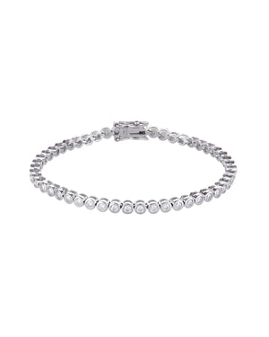 2mm Round Bezel TENNIS BRACELET