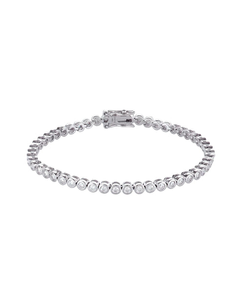 2mm Round Bezel TENNIS BRACELET