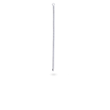 The Tennis Earring Chains, a single long silver chain earring with tiny sparkling stones. ||| SILVER
