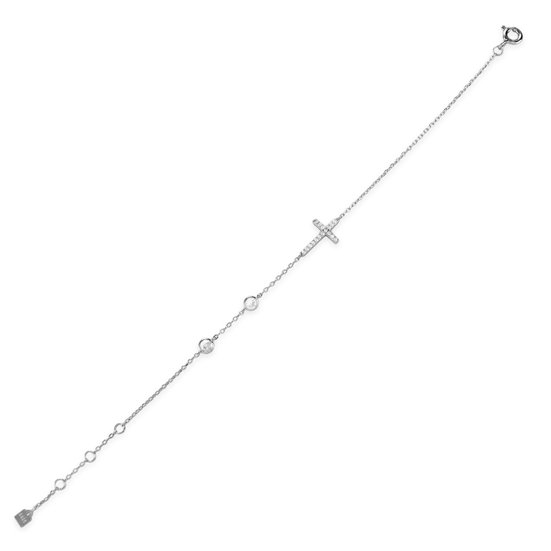 FINE CROSS BRACELET