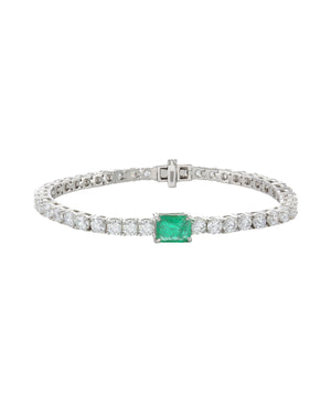 EMERALD CUT TENNIS BRACELET