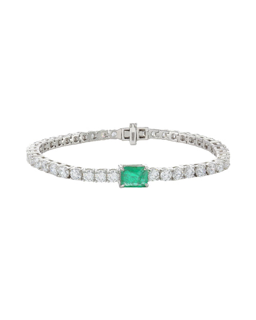 EMERALD CUT TENNIS BRACELET