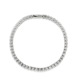 Artizan Joyeria silver box chain necklace featuring a unique clasp with a dangling lightning bolt charm. The minimalist yet bold design adds a touch of edgy elegance, making it a versatile piece for everyday wear.