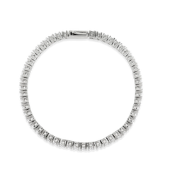 Artizan Joyeria silver box chain necklace featuring a unique clasp with a dangling lightning bolt charm. The minimalist yet bold design adds a touch of edgy elegance, making it a versatile piece for everyday wear.