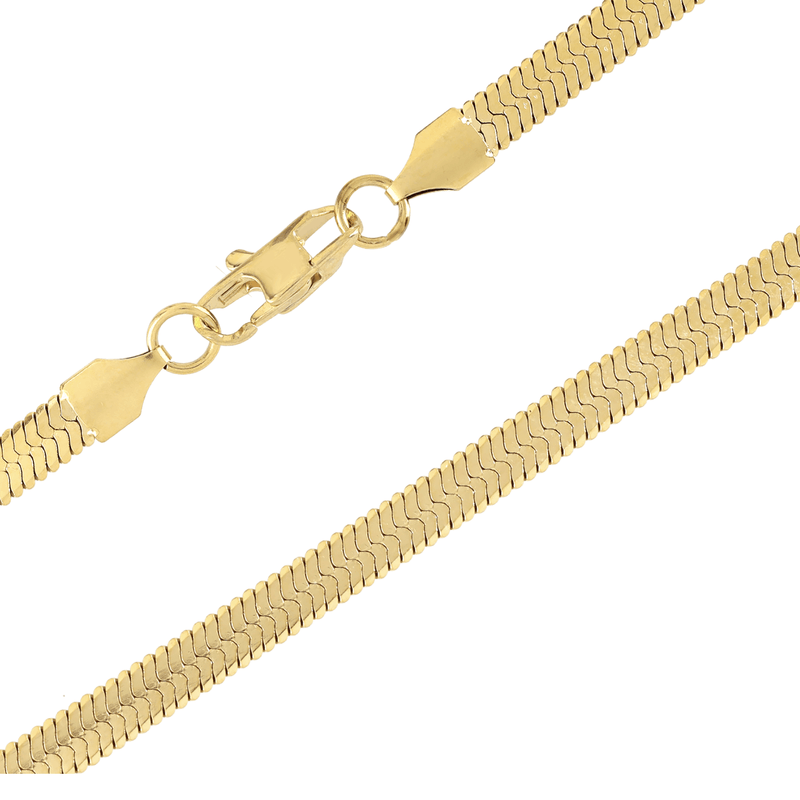 The Viper Snake Chain which is made of 18k gold plated Stainless steel Chain.