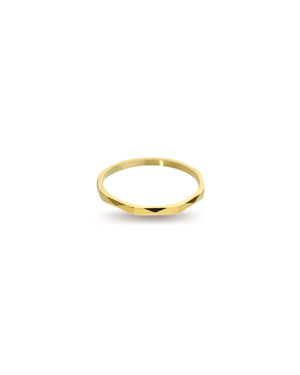 The Thin RING which is an 18k Gold plated dainty thin ring good for stacking with other rings.