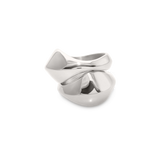 Silver CHUNKY DOME RING SET featuring two bold, sculptural rings with a modern, high-shine finish for a statement look. ||| SILVER