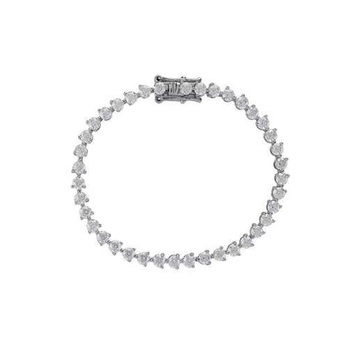 Elegant Diamond Tennis Bracelet with sparkling round-cut diamonds set in a classic prong setting.