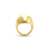 Gold FIERCE RING featuring a bold, sculptural design with a high-shine finish, making a powerful statement piece. ||| GOLD
