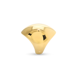 Gold FIERCE RING featuring a bold, sculptural design with a high-shine finish, making a powerful statement piece. ||| GOLD