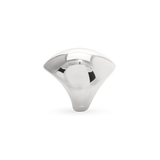 Silver FIERCE RING featuring a bold, sculptural design with a high-shine finish, making a powerful statement piece. ||| SILVER