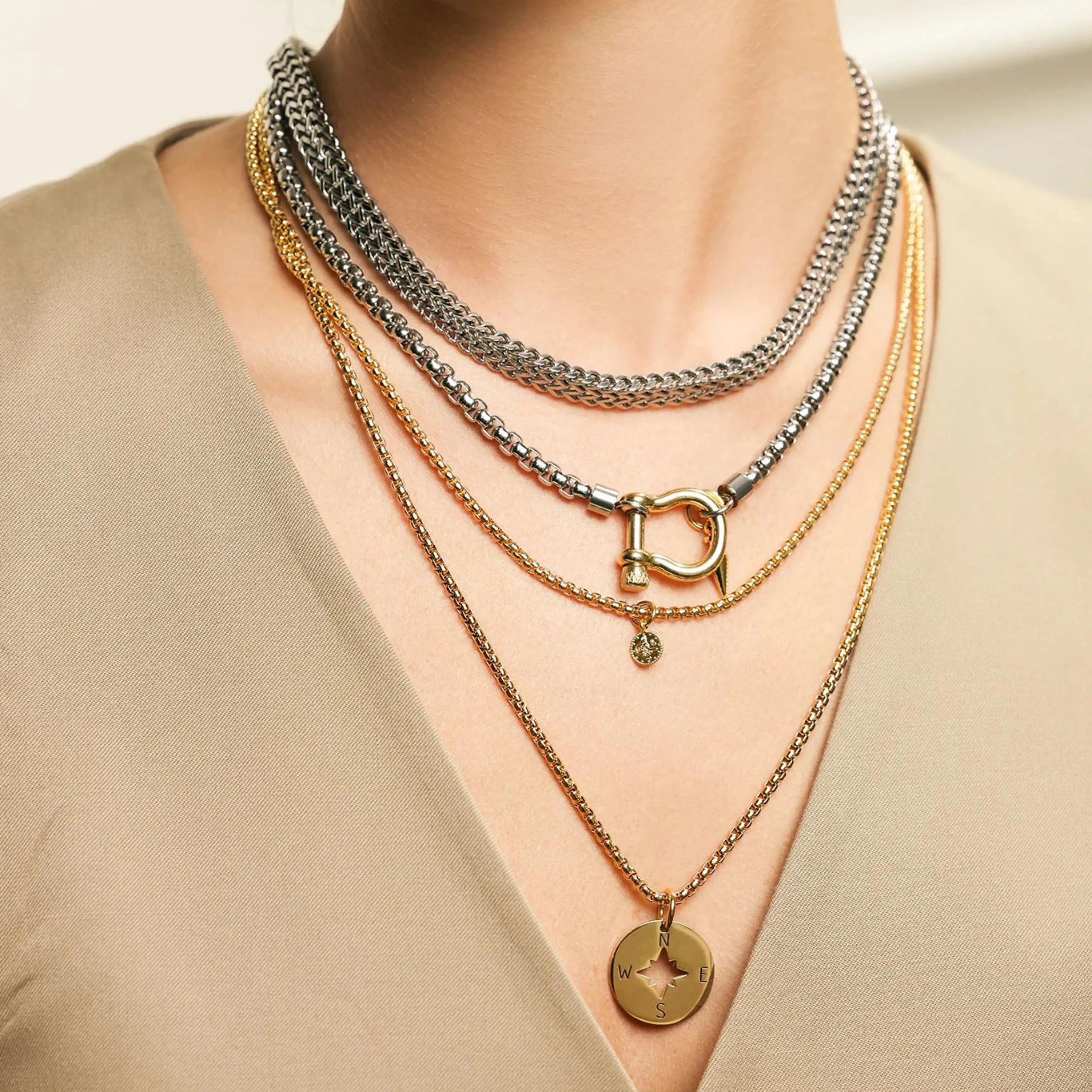 Greek Key Necklace Modern Greek Design Necklace