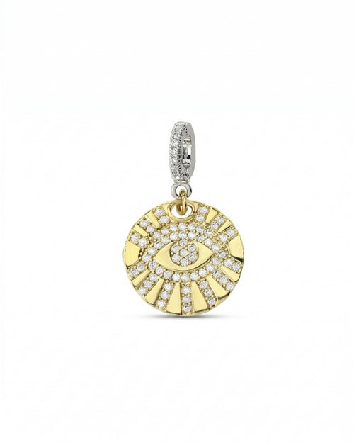EVIL EYE 2 BOLT CLIP ON CHARM