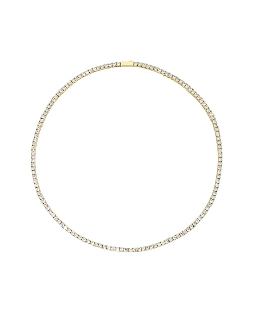 GOLD TENNIS NECKLACE