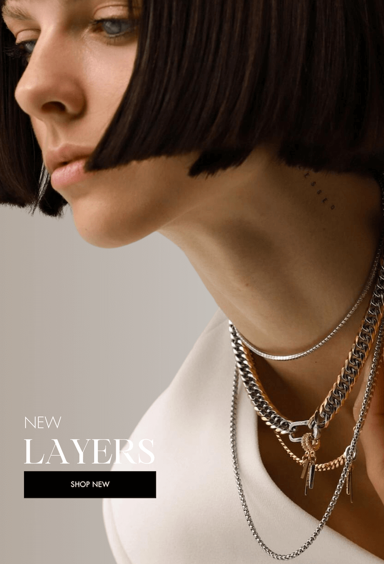 The Letter Necklace Set, L | Artizan Joyeria