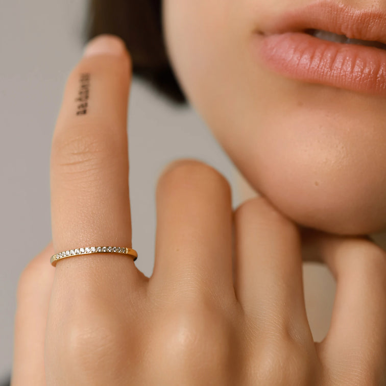 Dainty eternity ring deals