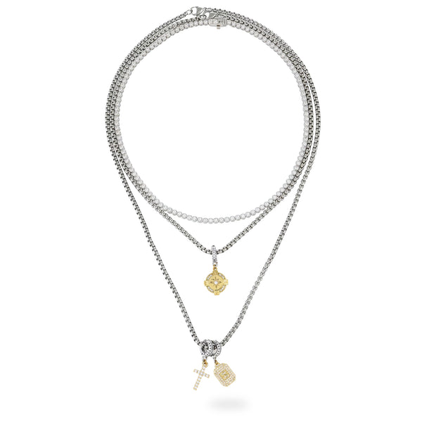 CHARMING TENNIS LAYERED NECKLACE SET– Artizan Joyeria