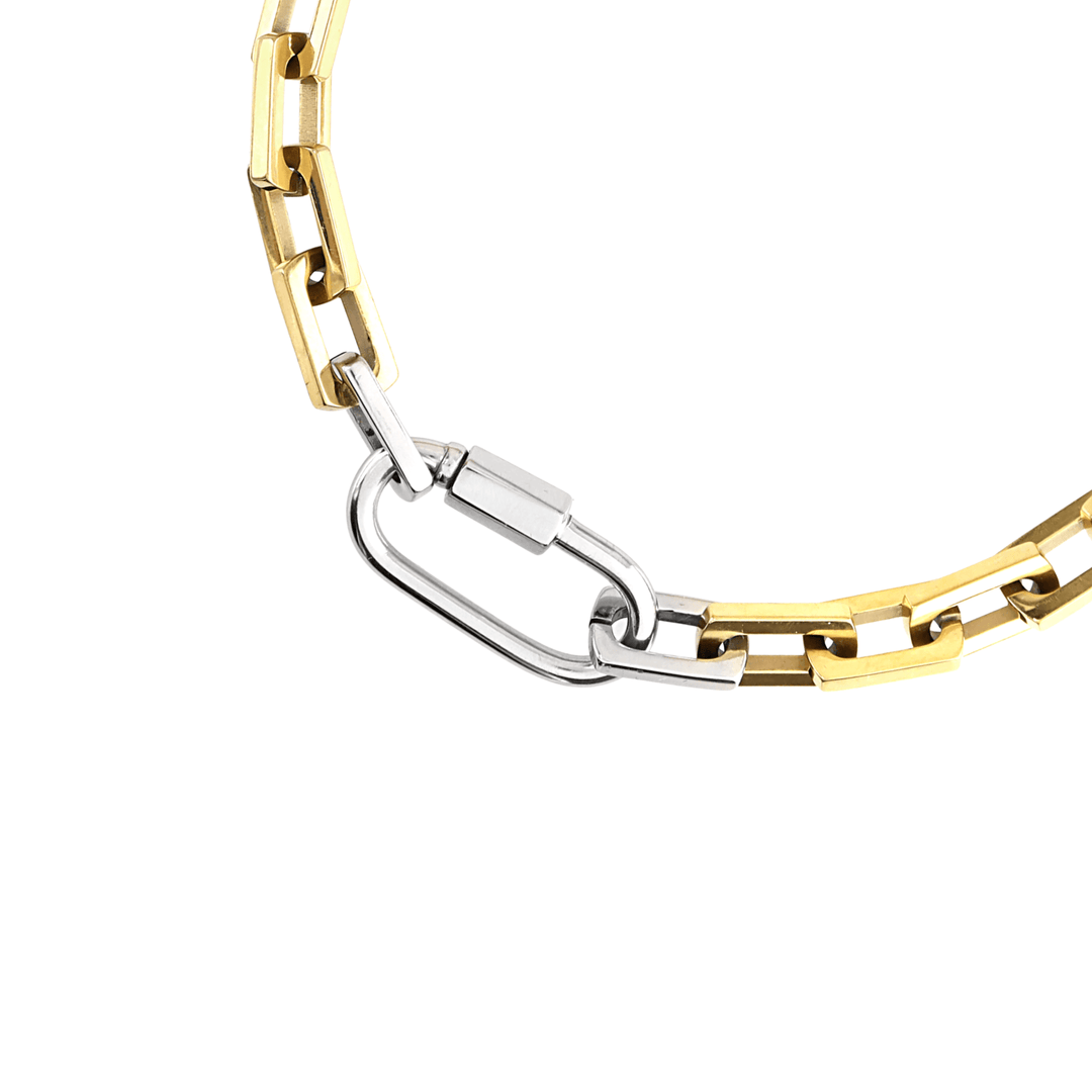 CARABINER SQUARE PUERTO CHAIN NECKLACE– Artizan Joyeria